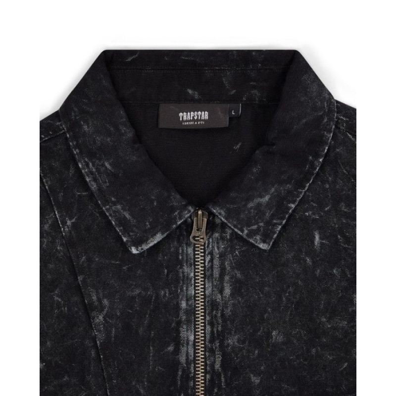 Férfi Trapstar Construct Jacket Felsőruházat Fekete | Hungary OP76-121