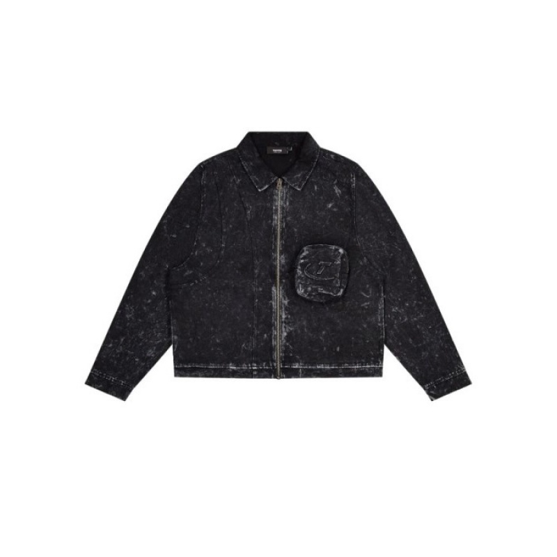 Férfi Trapstar Construct Jacket Felsőruházat Fekete | Hungary OP76-121