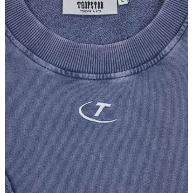 Férfi Trapstar Constructed Hyperdrive Tee Póló Kék | Hungary OQ03-904