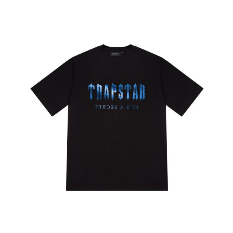 Férfi Trapstar Decoded Tee Póló Fekete | Hungary PO55-320