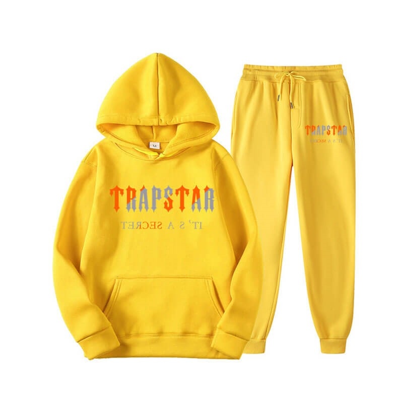 Férfi Trapstar Fleece It\'s Secret Melegítő Sárga | Hungary ZG48-157