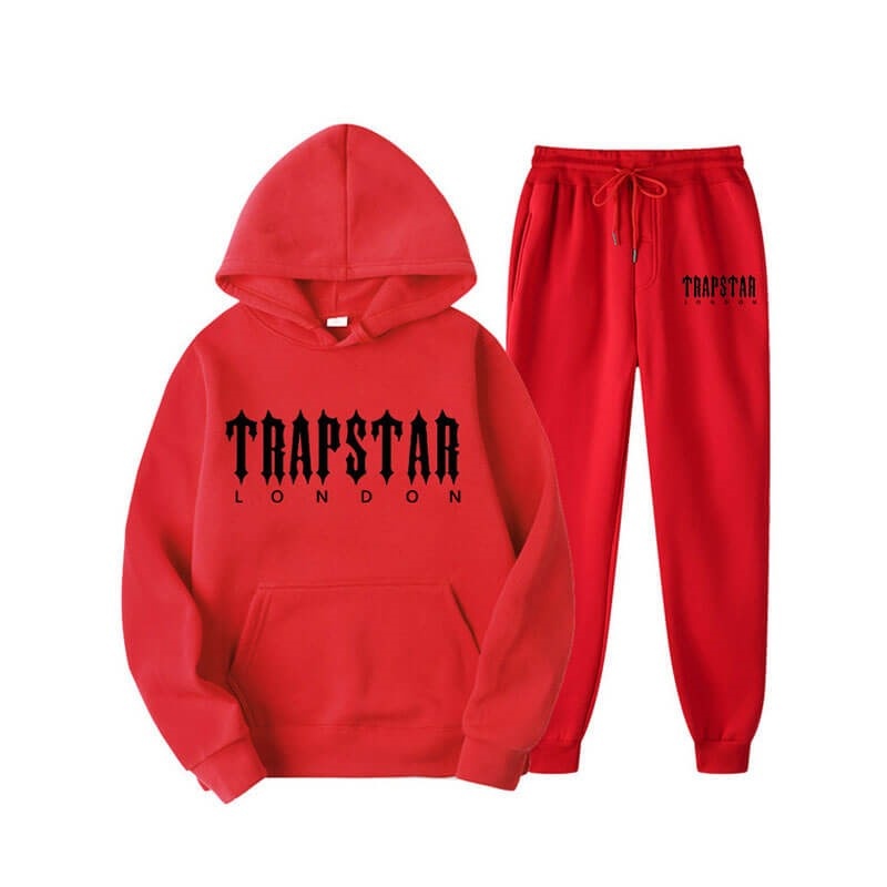 Férfi Trapstar Fleece London Melegítő Piros | Hungary OP27-898