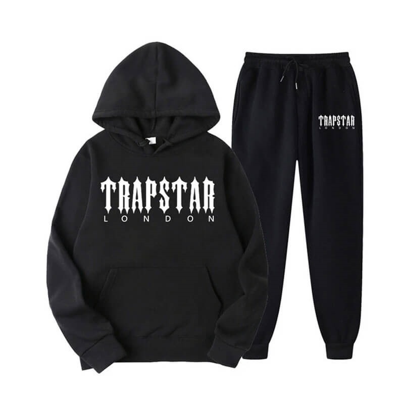 Férfi Trapstar Fleece London Shining Melegítő Fekete | Hungary VM44-648