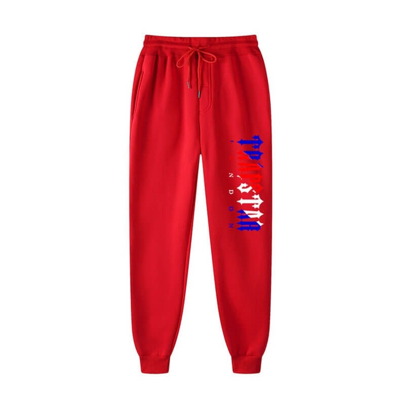Férfi Trapstar Fleece London Shining Nadrág Piros | Hungary ZD37-992