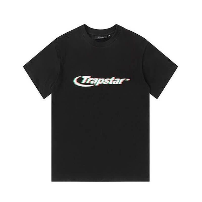Férfi Trapstar Ghost Letter Logo Print Póló Fekete | Hungary FU92-318