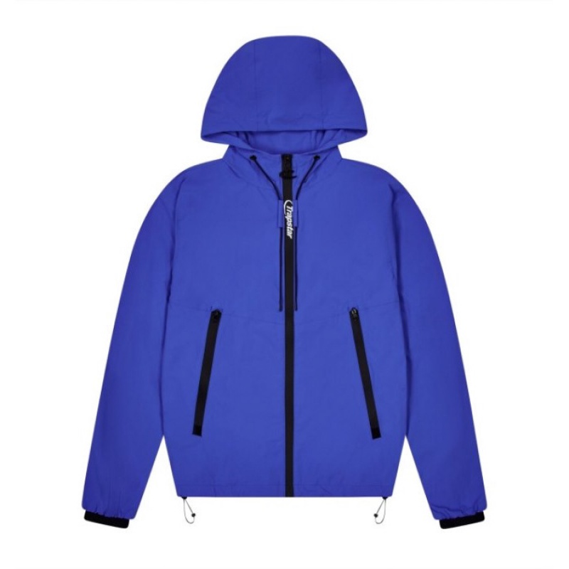 Férfi Trapstar Hyperdrive Embossed Windbreaker Felsőruházat Kék | Hungary AQ63-360