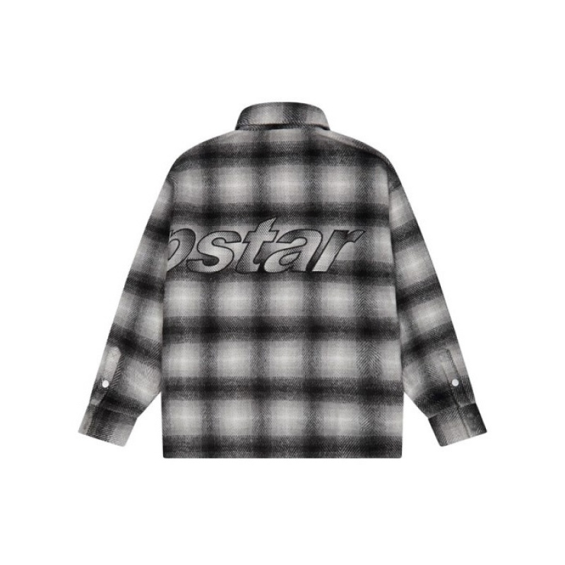 Férfi Trapstar Hyperdrive Overshirt Shirt Felsőruházat Fekete | Hungary GH63-784