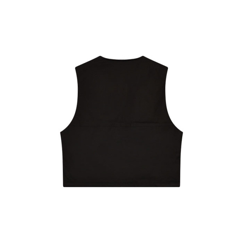 Férfi Trapstar Hyperdrive Pocket Vest Felsőruházat Fekete | Hungary YA90-103