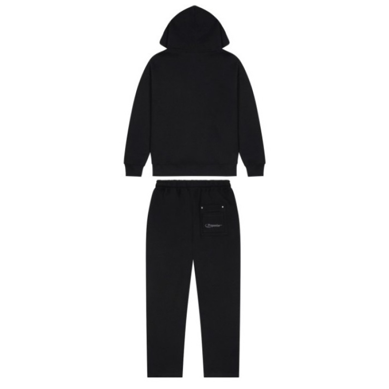 Férfi Trapstar Hyperdrive Reinforced Rivet Joggers Nadrág Fekete | Hungary XA12-674
