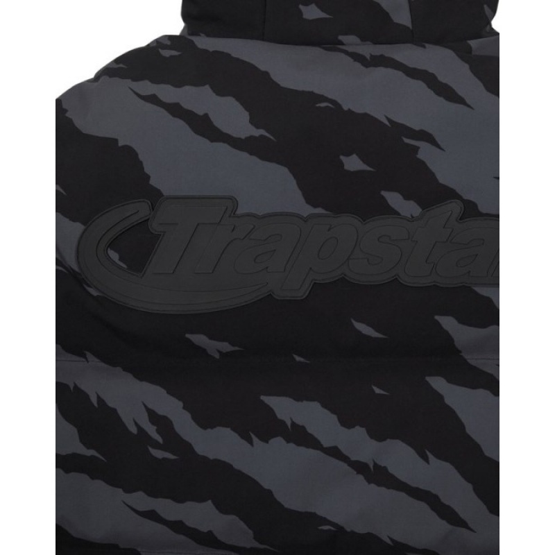 Férfi Trapstar Hyperdrive Technical Puffer Felsőruházat Szürke Camo | Hungary ZB02-909