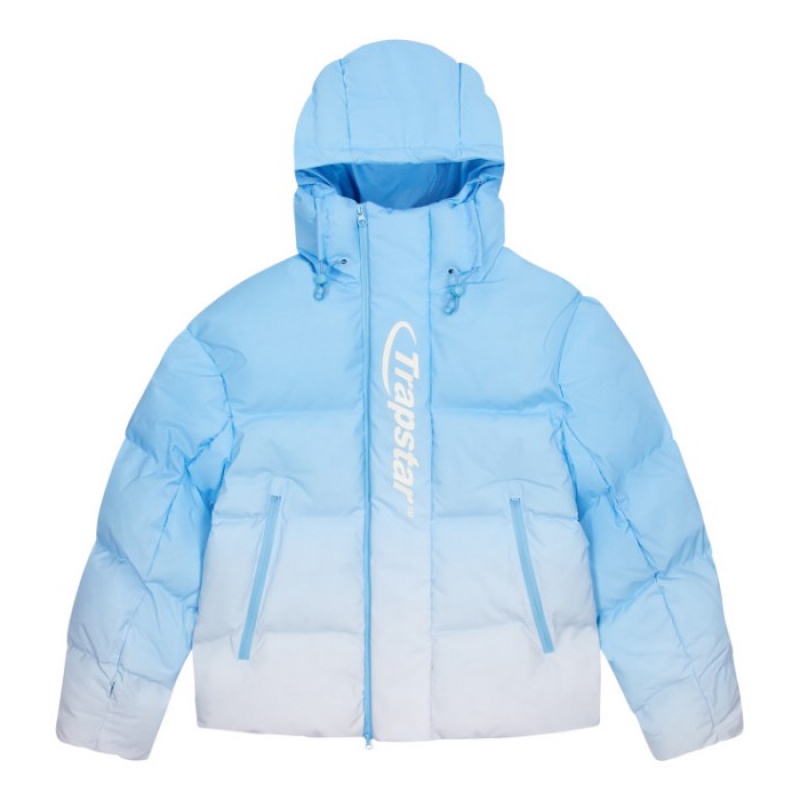 Férfi Trapstar Hyperdrive Technical Puffer Felsőruházat Kék | Hungary MA02-955