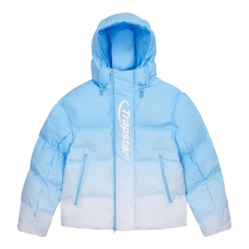 Férfi Trapstar Hyperdrive Technical Puffer Felsőruházat Kék | Hungary MA02-955