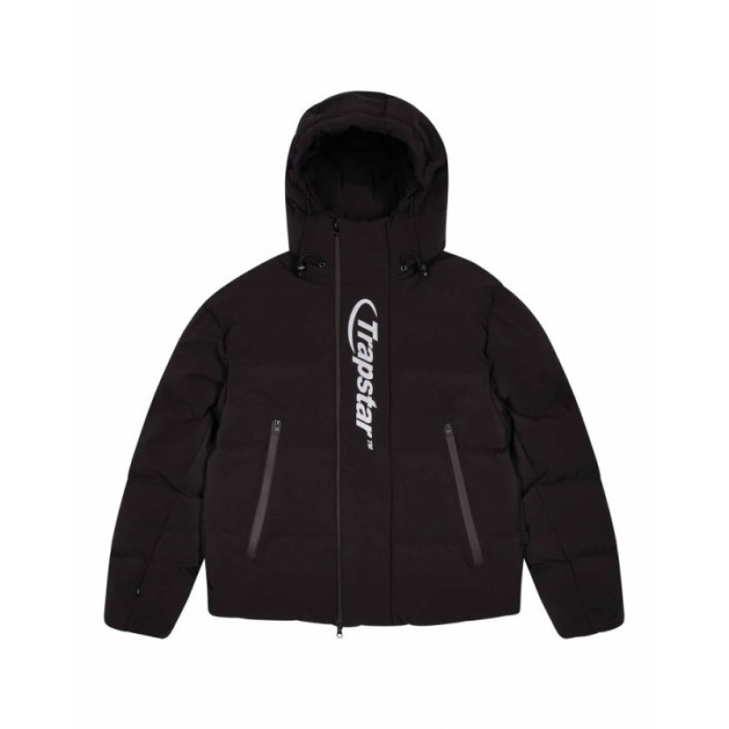 Férfi Trapstar Hyperdrive Technical Puffer Felsőruházat Fekete | Hungary CZ00-575