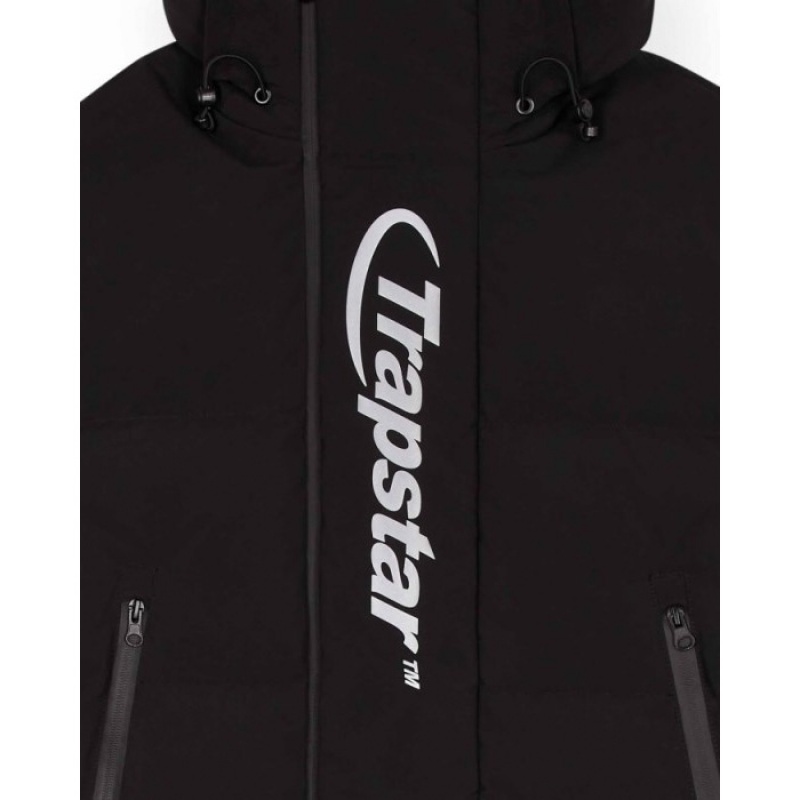 Férfi Trapstar Hyperdrive Technical Puffer Felsőruházat Fekete | Hungary CZ00-575