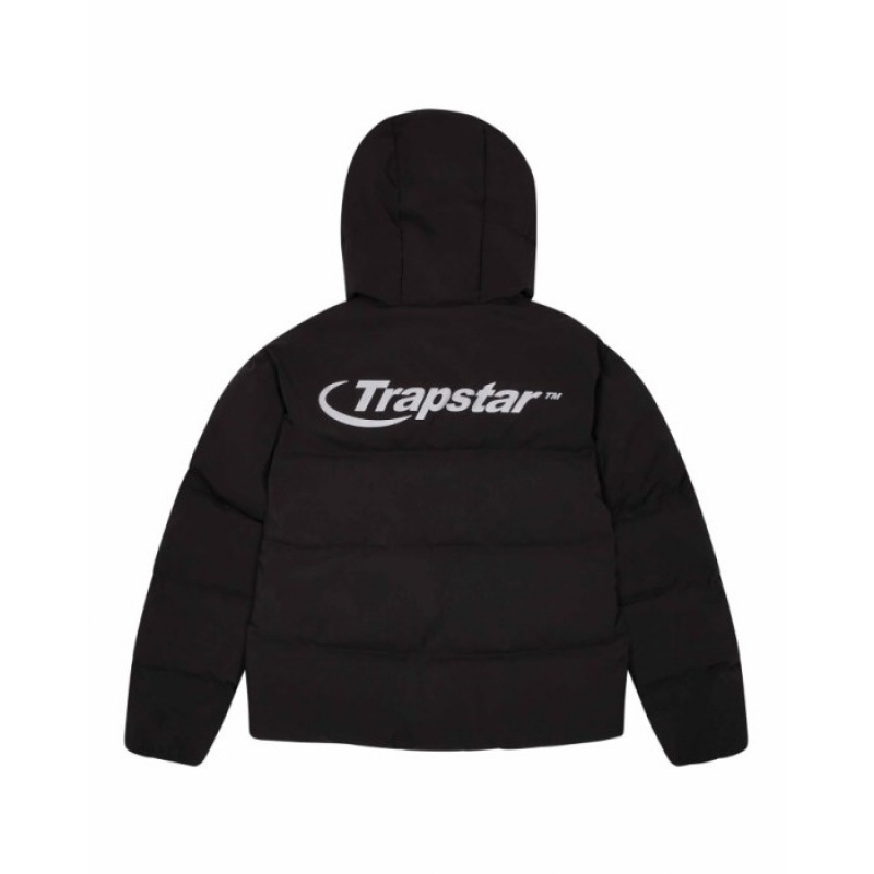 Férfi Trapstar Hyperdrive Technical Puffer Felsőruházat Fekete | Hungary CZ00-575