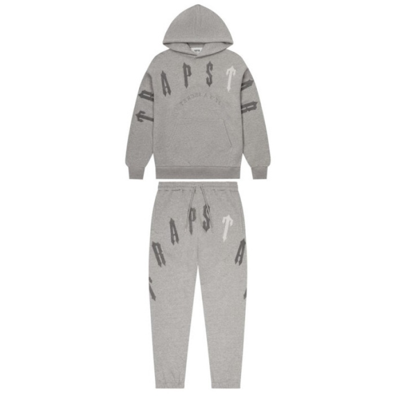 Férfi Trapstar Irongate Arch Chenille 2.0 Melegítő Szürke | Hungary PB01-544