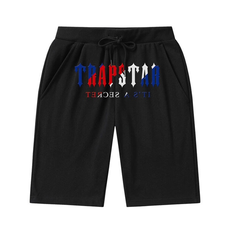 Férfi Trapstar Irongate Arch Chenille Rövidnadrág Fekete | Hungary KW04-006
