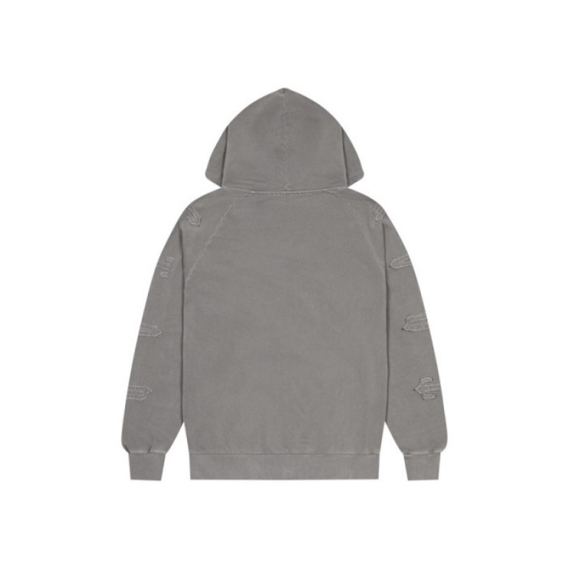 Férfi Trapstar Irongate Patchwork Zip Hoodie Melegítő Szürke | Hungary BS76-731