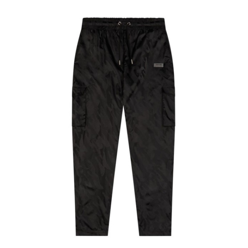 Férfi Trapstar Irongate T Jacquard Cargos Nadrág Fekete | Hungary VB92-842