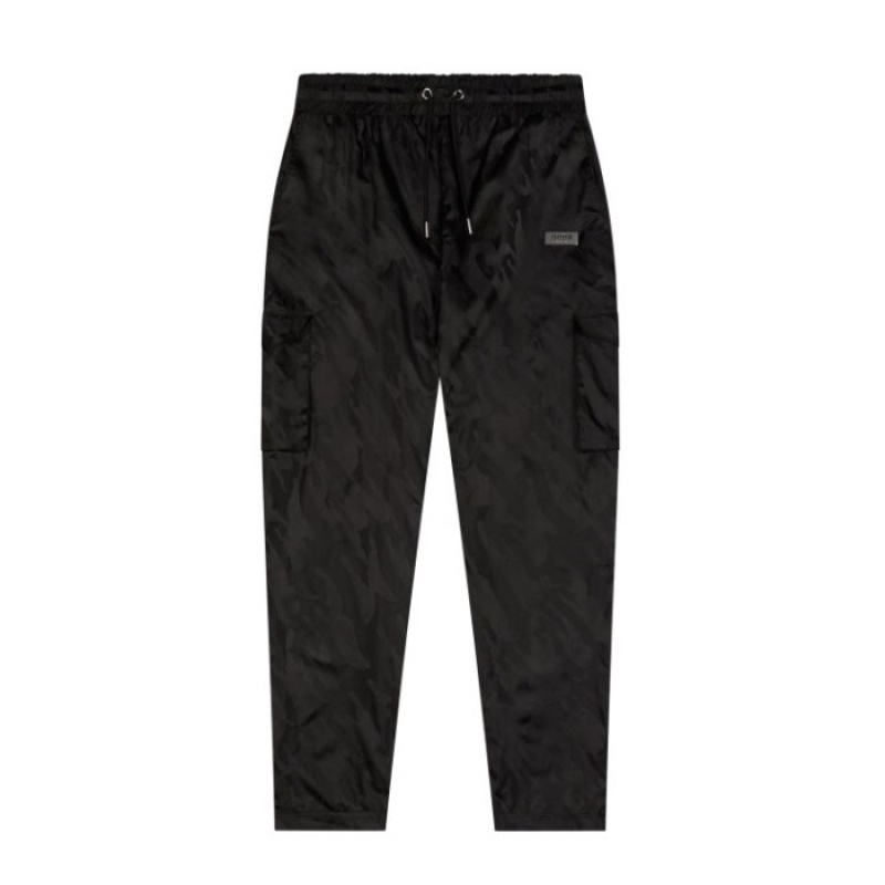 Férfi Trapstar Irongate T Jacquard Cargos Nadrág Fekete | Hungary VB92-842