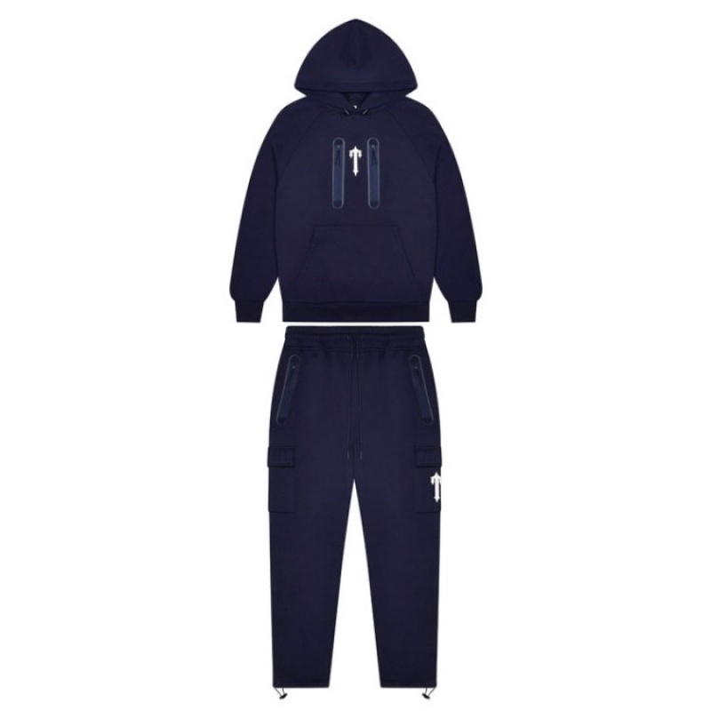 Férfi Trapstar Irongate T Trap Fleece Bottoms Nadrág Sötétkék | Hungary PH41-000