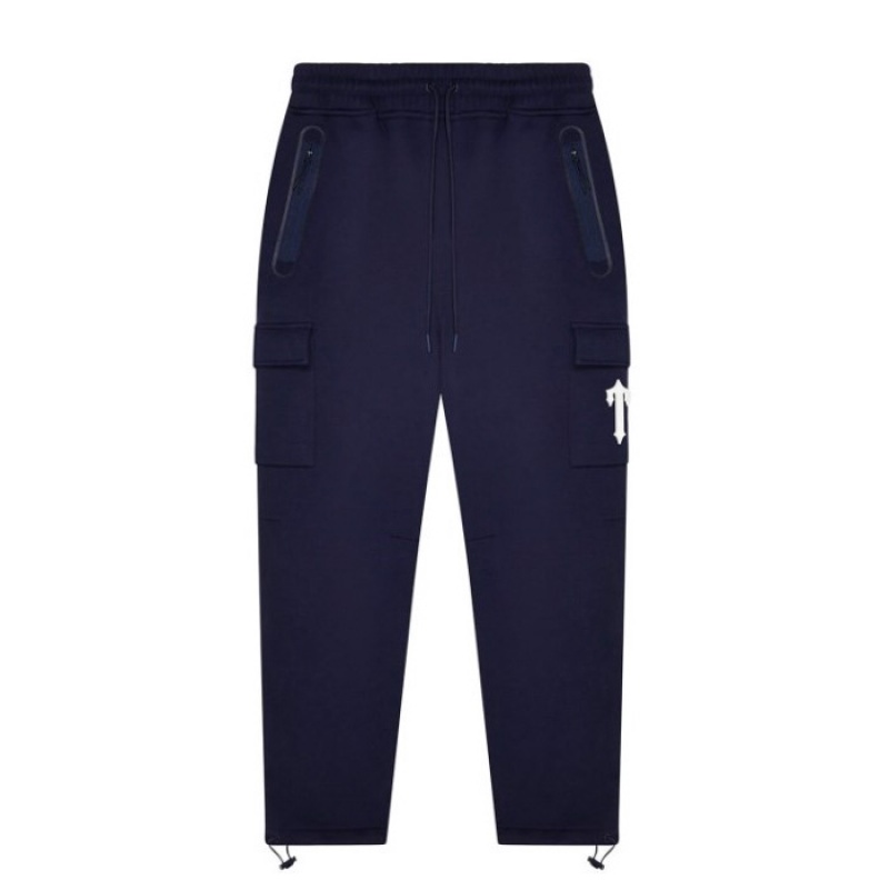 Férfi Trapstar Irongate T Trap Fleece Bottoms Nadrág Sötétkék | Hungary PH41-000