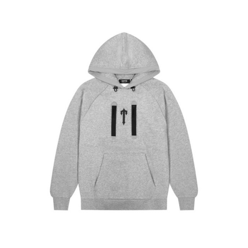 Férfi Trapstar Irongate T Trap Fleece Hoodie Melegítő Szürke | Hungary RV84-288