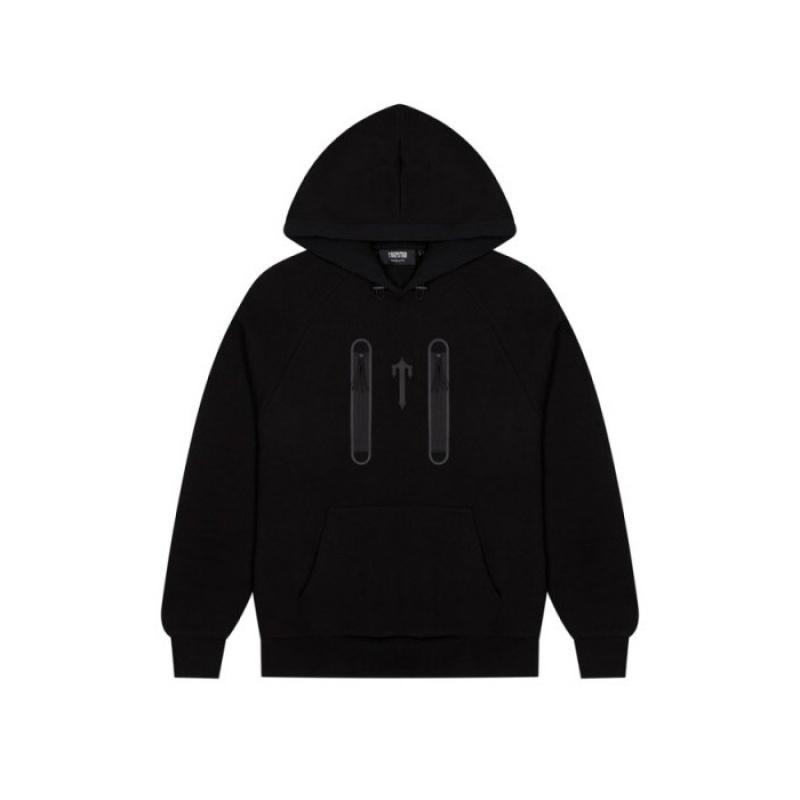 Férfi Trapstar Irongate T Trap Fleece Pulcsi Fekete | Hungary KB52-685