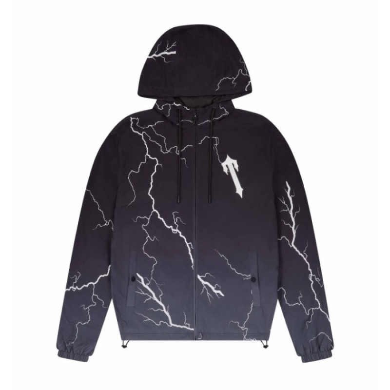 Férfi Trapstar Irongate T Windbreaker Felsőruházat Fekete | Hungary GQ19-068