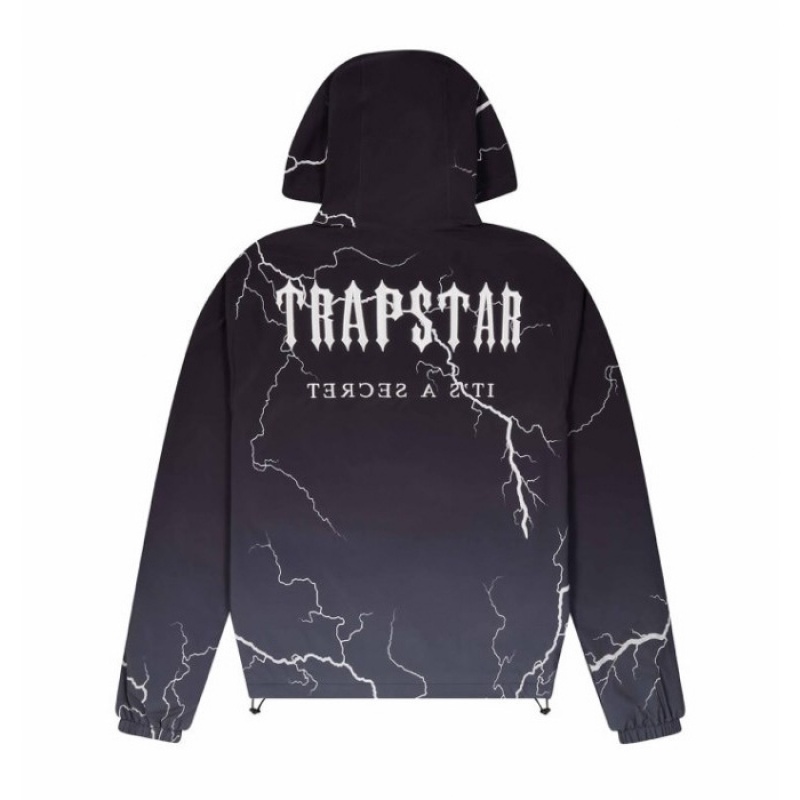 Férfi Trapstar Irongate T Windbreaker Felsőruházat Fekete | Hungary GQ19-068