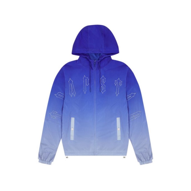 Férfi Trapstar Irongate Windbreaker Felsőruházat Kék | Hungary MG03-891