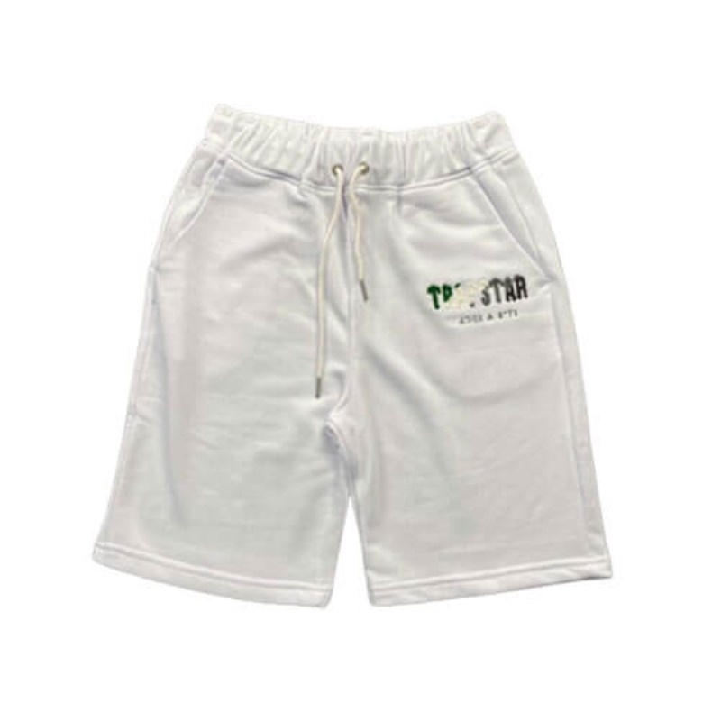 Férfi Trapstar It\'s a Secret Printed Logo Rövidnadrág Fehér | Hungary SA42-044