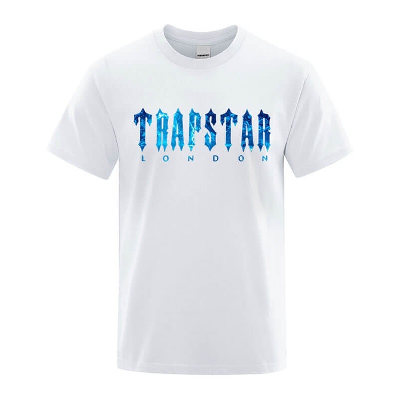 Férfi Trapstar London Chenille Tee Póló Fehér | Hungary VT18-008