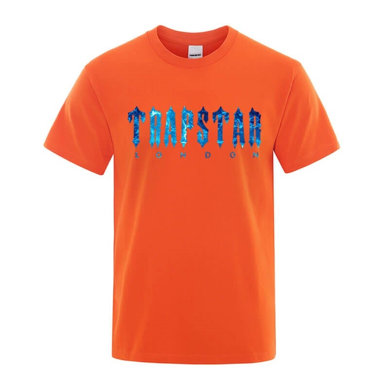 Férfi Trapstar London Chenille Tee Póló Narancssárga | Hungary RK71-279