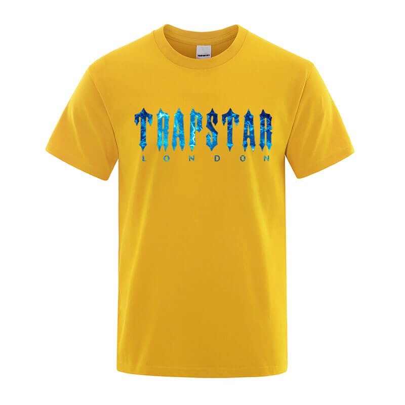 Férfi Trapstar London Chenille Tee Póló Sárga | Hungary FT85-893