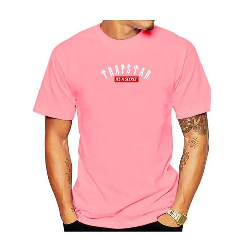 Férfi Trapstar London Co-Branded Rövid Sleeve Póló Rózsaszín | Hungary CM35-978
