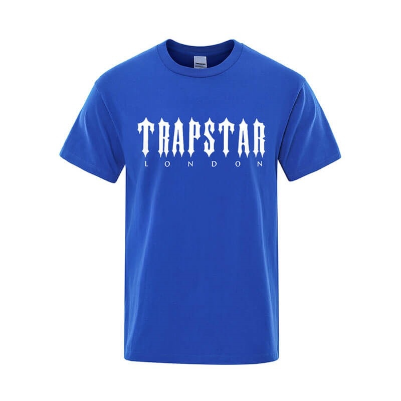 Férfi Trapstar London Letter Printed Póló Kék | Hungary TY86-112