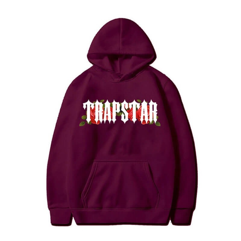 Férfi Trapstar Long Sleeve Pulcsi Bordó | Hungary TP56-278