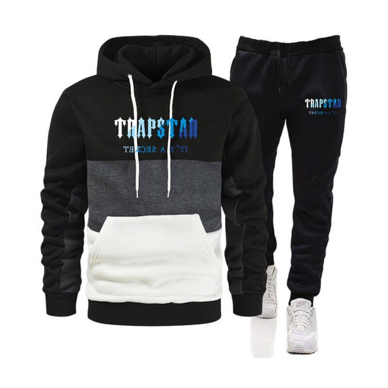 Férfi Trapstar Merch It\'s a Secret Printed Logo Melegítő Fekete | Hungary YU34-930