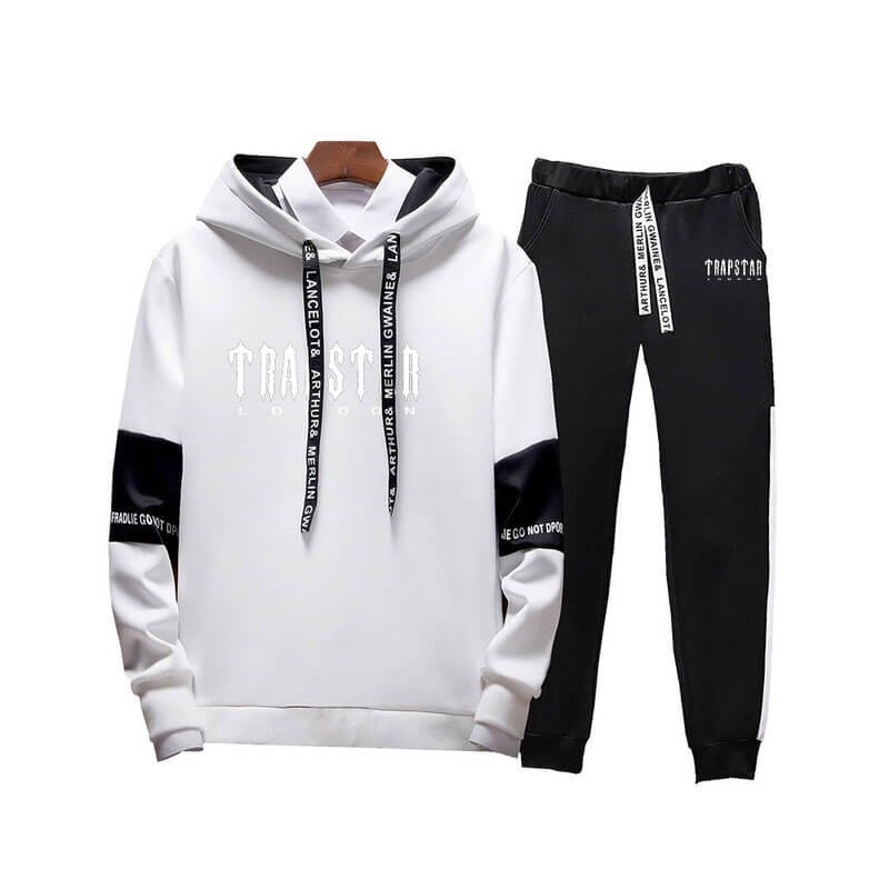 Férfi Trapstar Merch London Csuklyás Melegítő Fehér | Hungary IK66-745