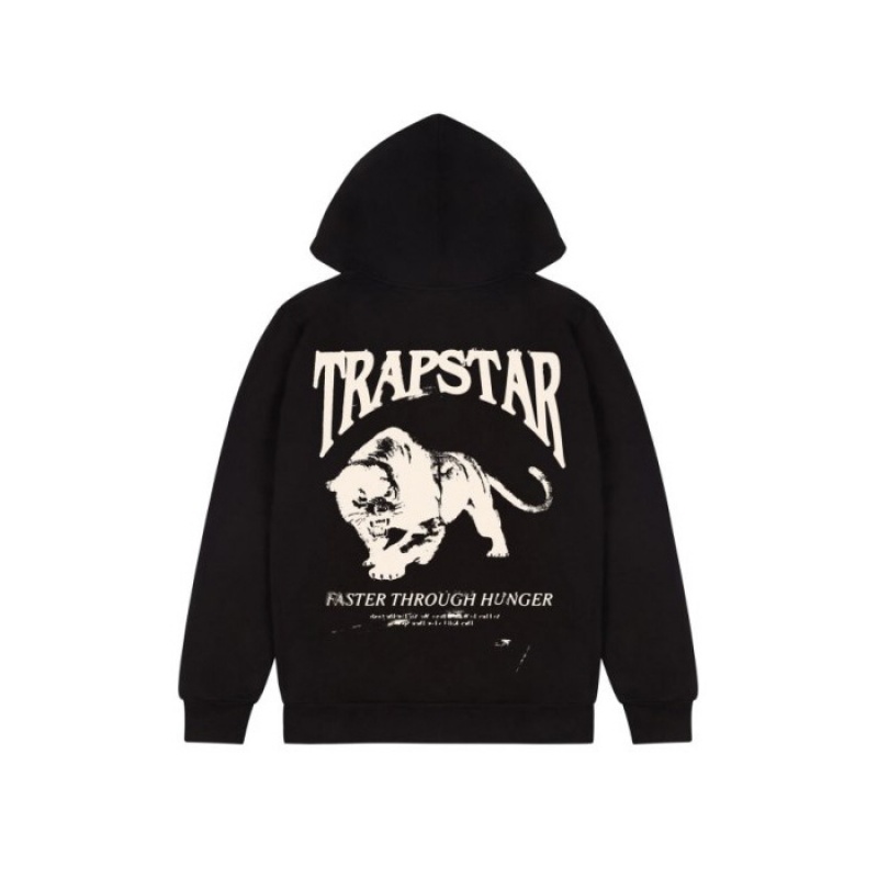 Férfi Trapstar Panthera Pulcsi Fekete | Hungary YI84-434