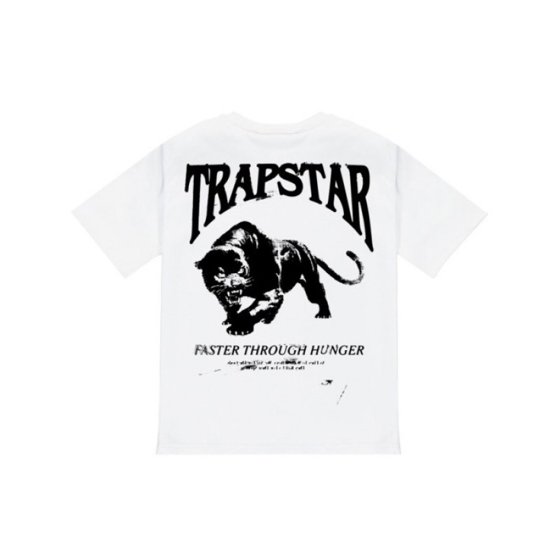 Férfi Trapstar Panthera Tee Póló Fehér | Hungary HY71-577