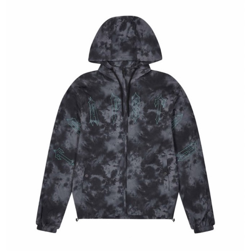 Férfi Trapstar Pigment Irongate Windbreaker Felsőruházat Fekete | Hungary UY24-026