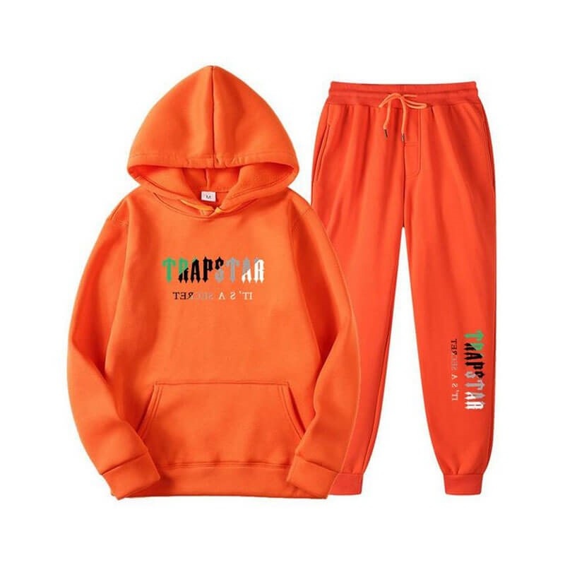 Férfi Trapstar Printed Autumn Téli Warm Sportswear Melegítő Narancssárga | Hungary OU08-283