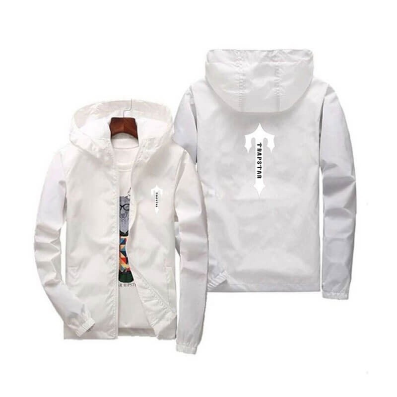 Férfi Trapstar Quick Dry Sports Kabát Fehér | Hungary CJ70-302
