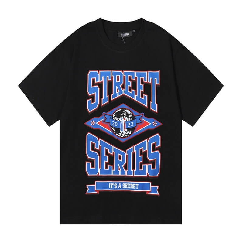 Férfi Trapstar Rainbow Utcai Series Tee Póló Fekete | Hungary WA89-390