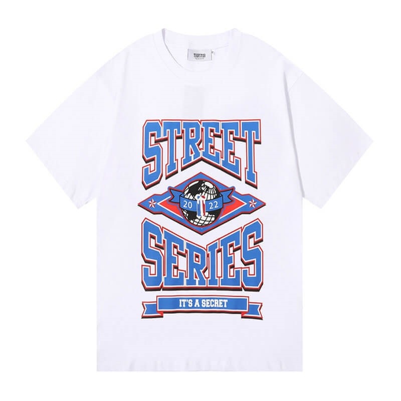 Férfi Trapstar Rainbow Utcai Series Tee Póló Fehér | Hungary QG48-517