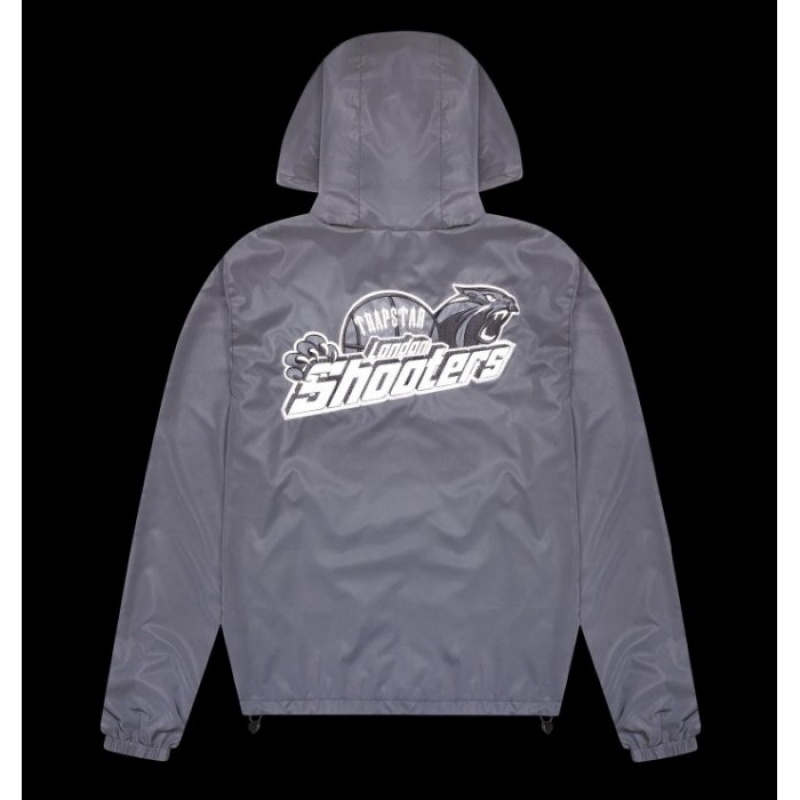Férfi Trapstar Shooters Windbreaker Felsőruházat Fekete | Hungary DT98-299