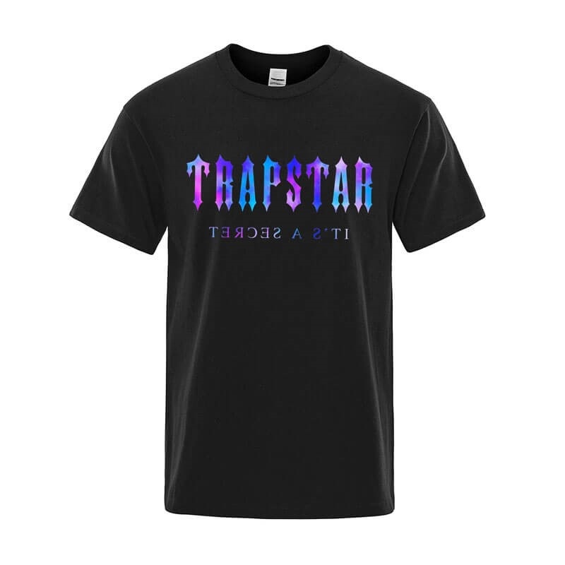Férfi Trapstar Soft Rövid Sleeve Póló Fekete | Hungary LO21-098