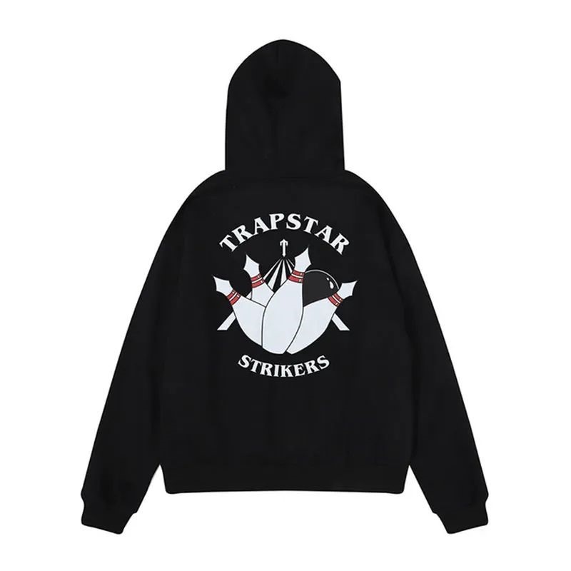 Férfi Trapstar Streetwear Strikers Pulcsi Fekete | Hungary DA48-059